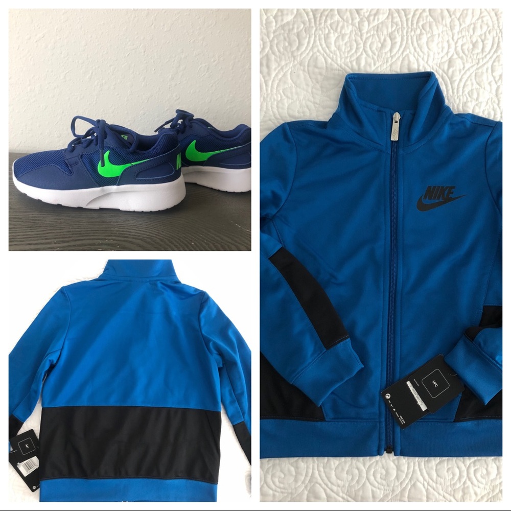 🟦BUNDLE🟦NIKE Tanjun Kids size 1.5Y + Jacket 6-7Y